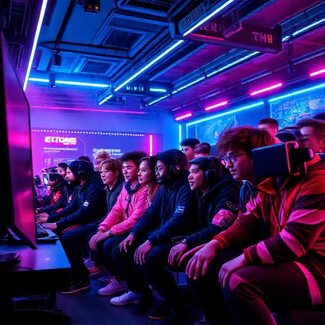 neon gaming arena